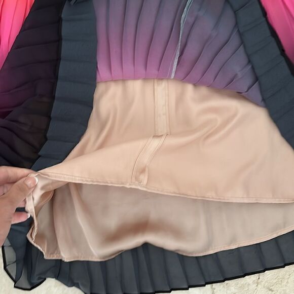 Trina Turk rainbow shine pleated skirt - size 0. New with tags. - Picture 6 of 10